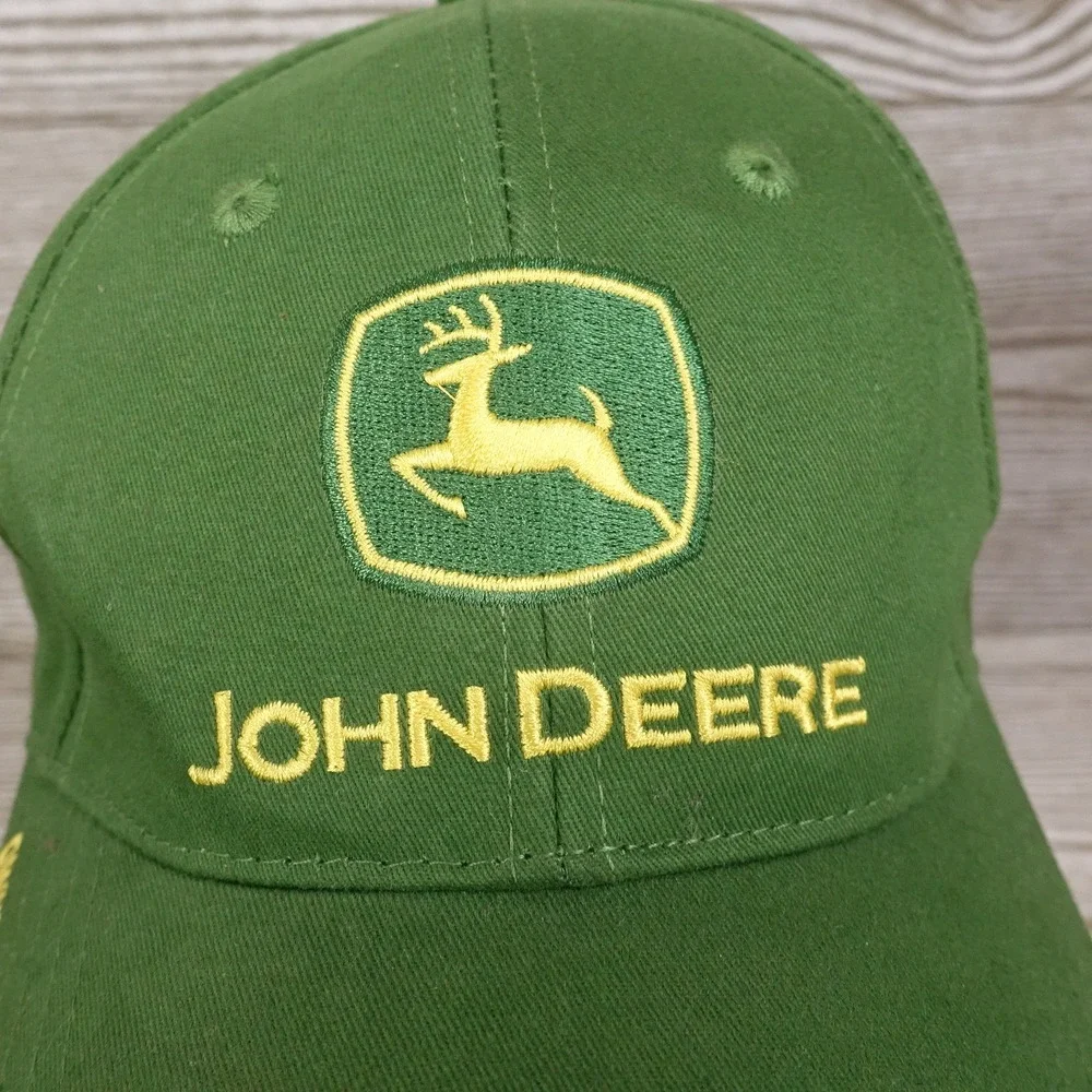 JOHN DEERE TRACTORS OWNER'S EDITION LOGO GREEN STRAPBACK BASEBALL HAT CAP